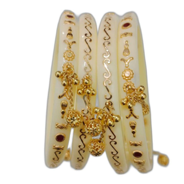 Gold Art Work traditional bangles by 
